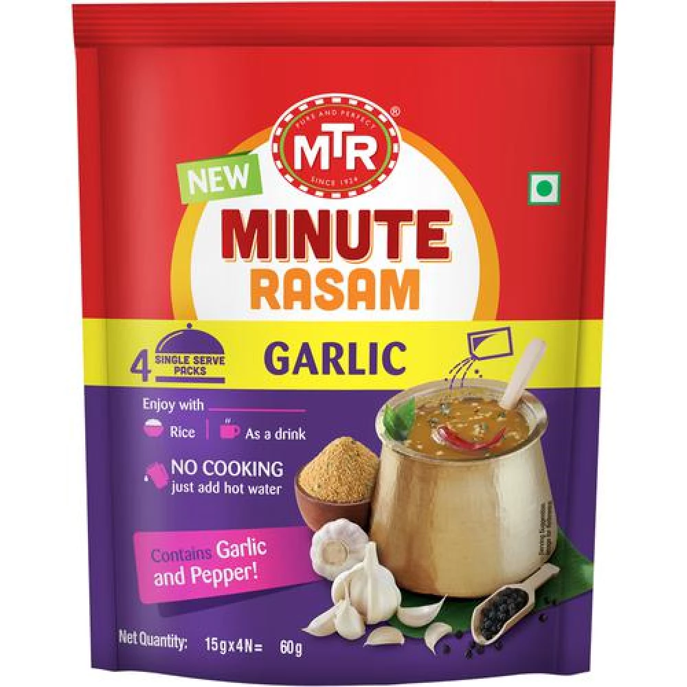 MTR Minute Garlic Rasam, 60 g-1.webp